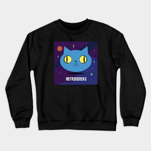 Astrononeko Crewneck Sweatshirt by Clement